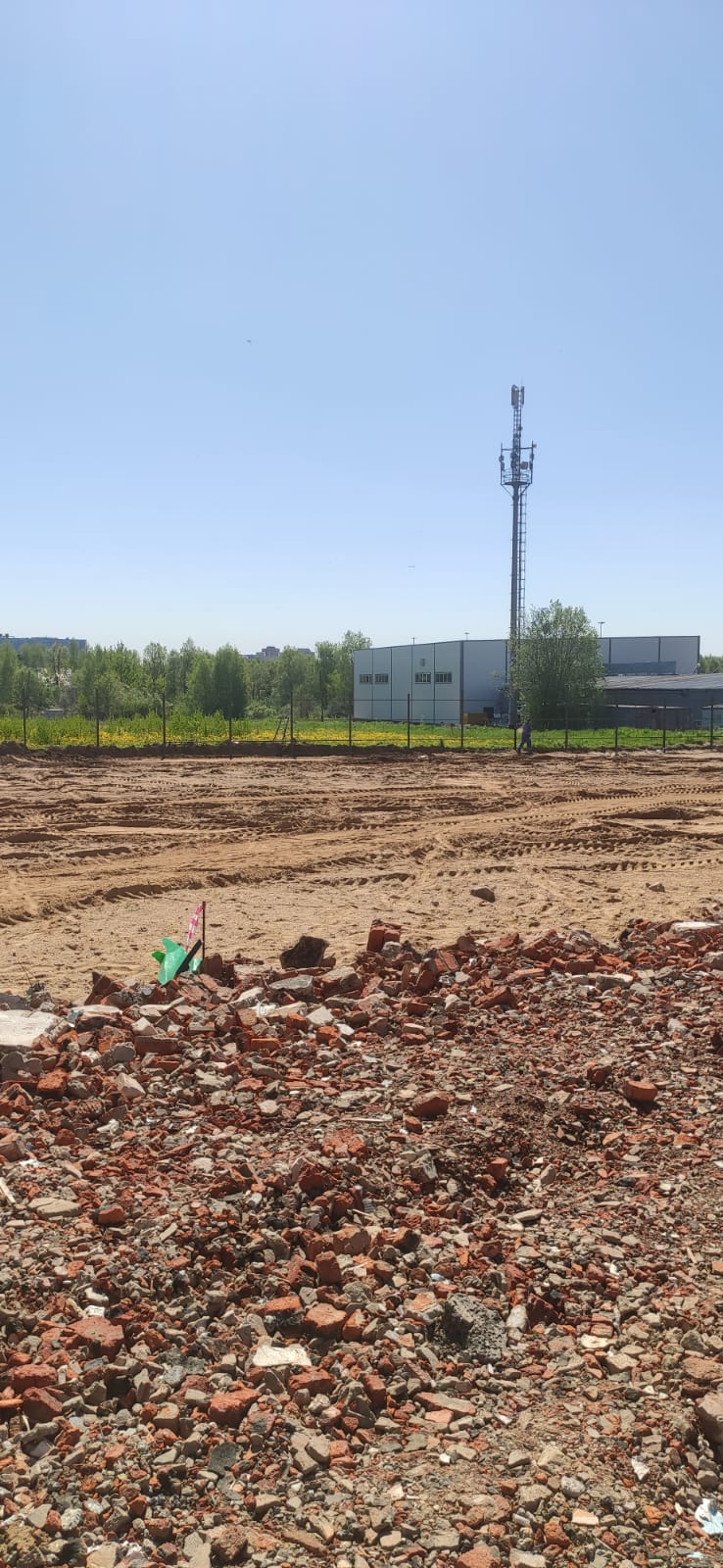 Строительство парка Ржавки — Май 2025